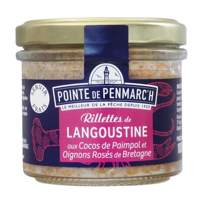 Tartinable Rillettes de langoustines coco de paimpol et aux oignons rosés de Bretagne - verrine 100g