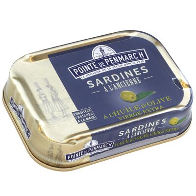 Old fashioned sardines in extra virgin olive oil