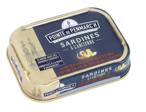 Sardines à l'ancienne à l'huile d'olive et écorces d'agrumes semi-confites