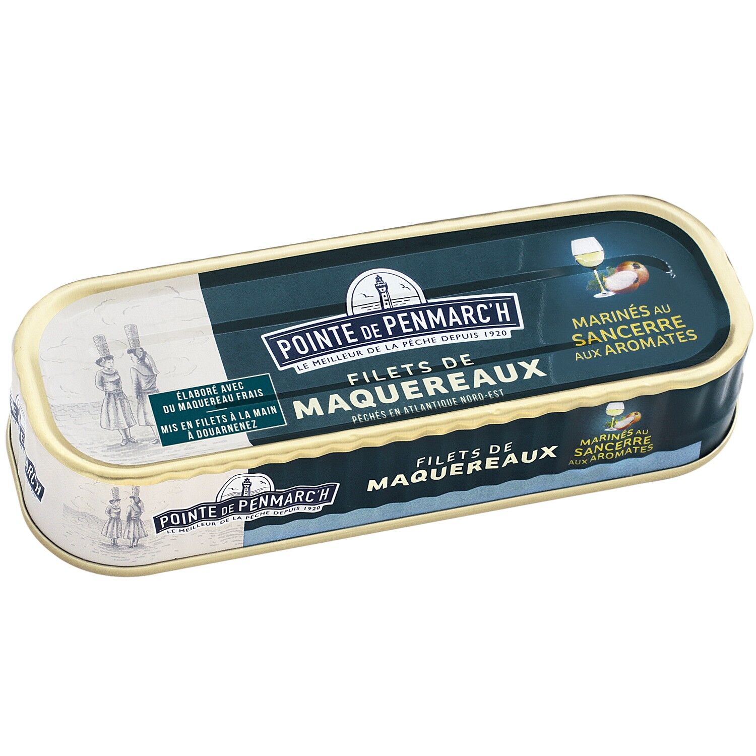 Mackerel fillets marinated in Sancerre