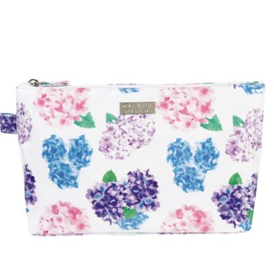 Hydrangeas Large Luxe Bag cosmetic bag