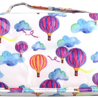 Bag Hot Air Balloon Medium Tri-Fold Cosmetic Bag Pouch