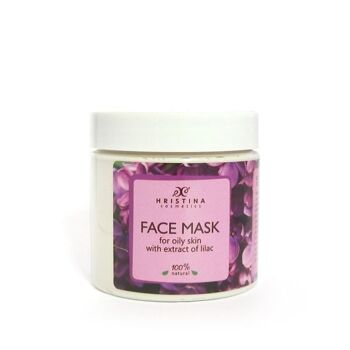 Masque visage à l'extrait de lilas - pour peaux grasses, 200 ml