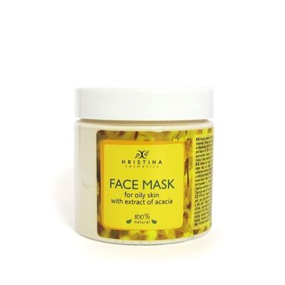 Maschera viso con estratto di acacia - per pelli grasse, 200 ml
