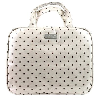 Natural Dot large hold all cos bag