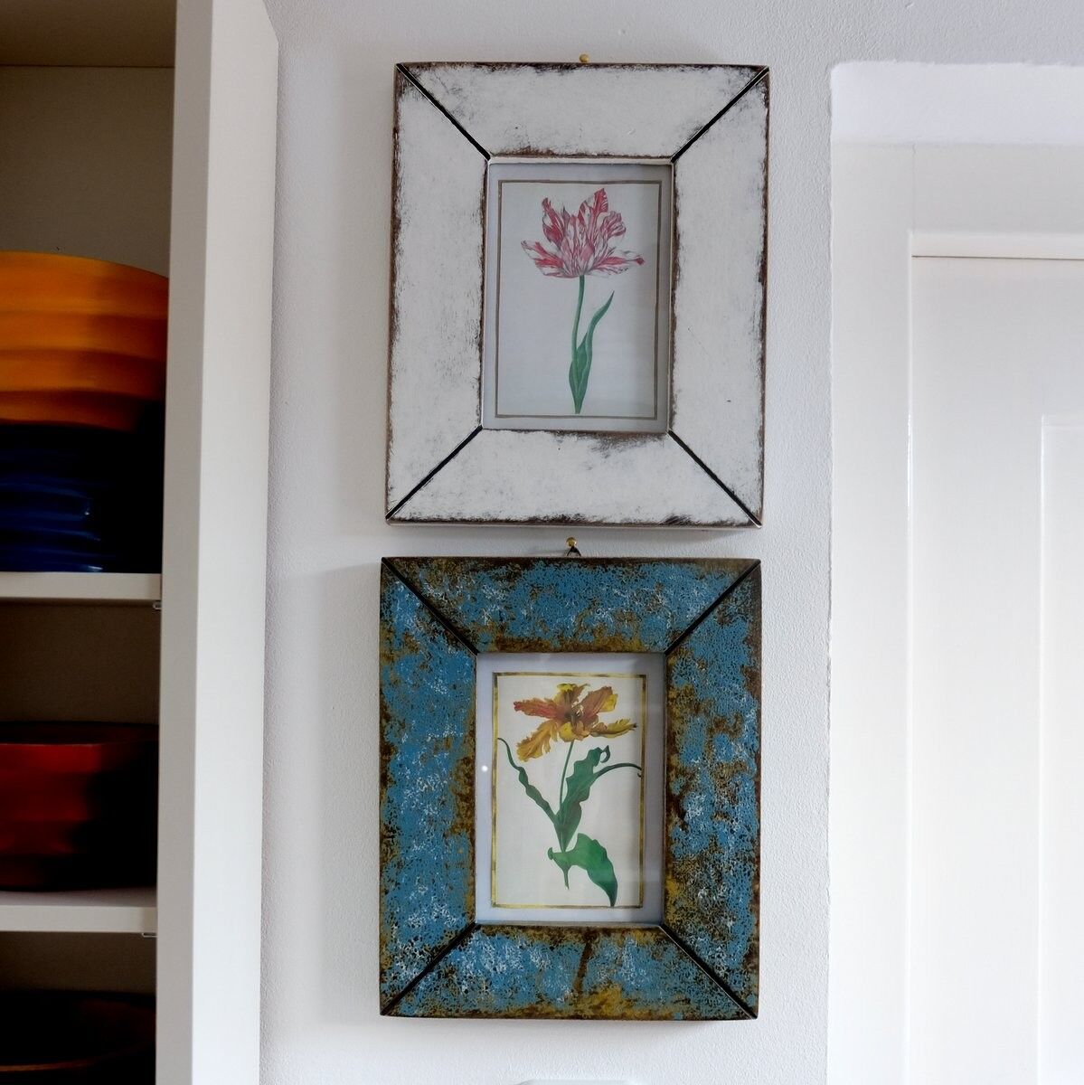 Fotorahmen - Bilderrahmen - Modell Vintage (L) - Antikweiß - Vintage