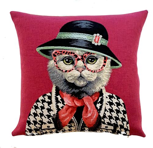 decorative pillow cover british shorthair fashionista