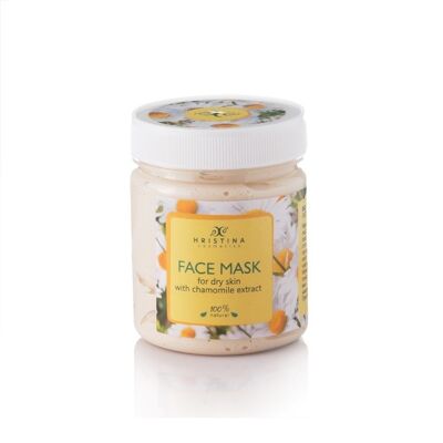 Masque visage à la camomille - pour peaux sèches et sensibles, 200 ml