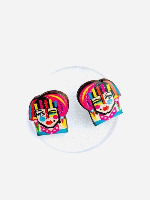 The 90s drag race - little colourful edgy studsThe 90's Drag Race Collection, edgy colourful earringsdangle and drop earrings,quirky earrings,funky earrings,trans earrings,transvestites,unusual jewellery,funky gifts,90's style jewellery,80's earrings
