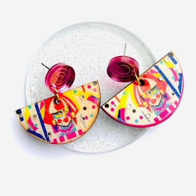 The 90's Drag Race Collection, edgy colourful earringsThe 90's Drag Race Collection, dangle and drop earrings,quirky earrings,funky earrings,trans earrings,transvestites,unusual jewellery,funky gifts,90's style jewellery,80's earrings