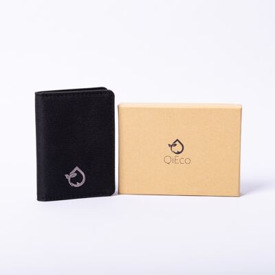 QiEco Slim Card Holder in Charcoal (RPET Edition)