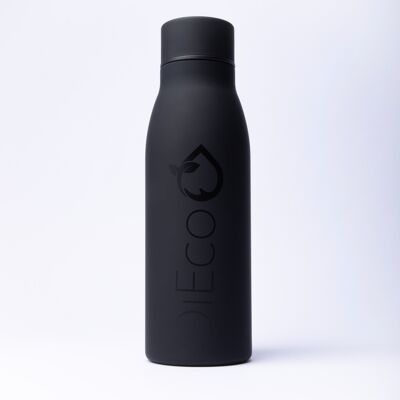QiEco Hydrate Double Insulated Slim Bottle (Charcoal Edition)
