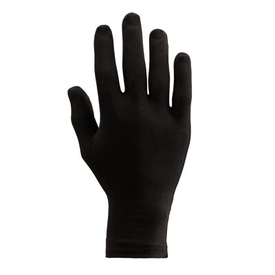 Ultra Soft Bamboo Cotton Gloves Unisex Washable Sustainable Environmentally Friendly - Large - Black