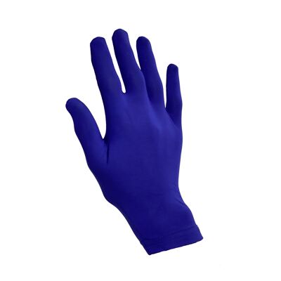 Ultra Soft Bamboo Cotton Gloves Unisex Washable Sustainable Environmentally Friendly - Small - Blue