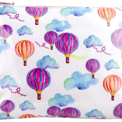 Bag Hot Air Balloon Extra Large Flat Bag Cosmetic Bag Pouch