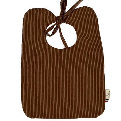 Bib Marcel Striped Caramel