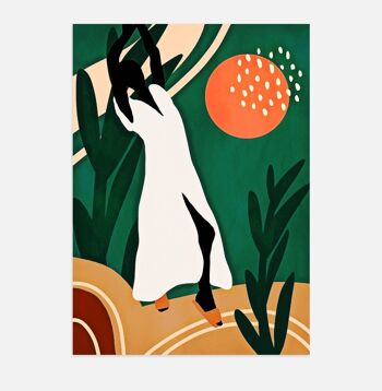 Affiche Poster - illustration dance with the sun 1