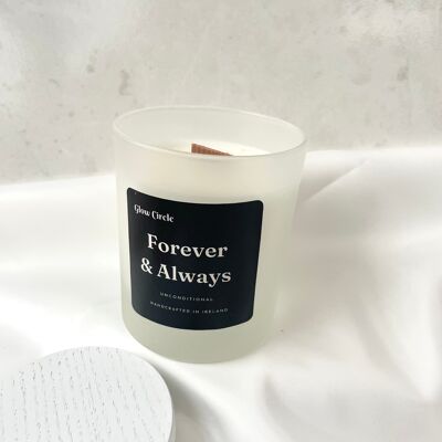 Forever and Always Candle Rose and Tonka
