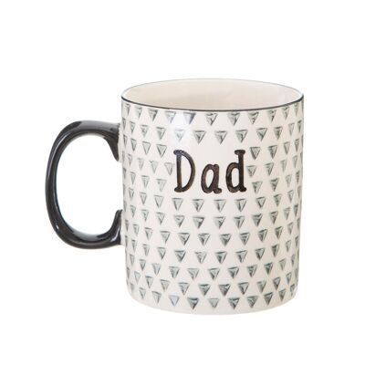 Dad Handpainted Geometric Mug
