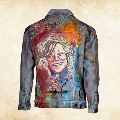 Denim jacket Men Janis Joplin
