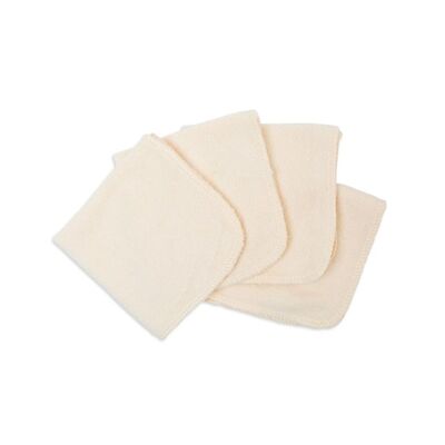 Paquete de 4 toallitas de algodón orgánico
