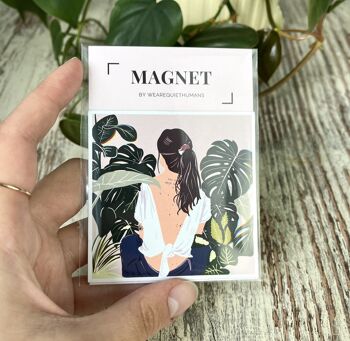 Frigo Magnet Plant, Plantlady, Illustration de plante d'intérieur aimantée, Plantlover, Plantmom 2