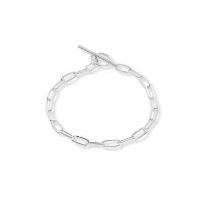 Paper Clip Bracelet Silver