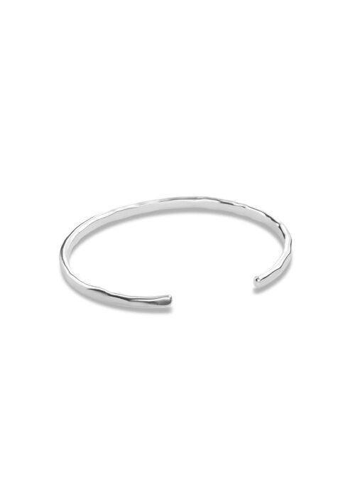 Hammered Bracelet Silver