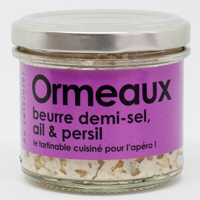 Tartinable de ormeaux, beurre demi-sel, ail & persil