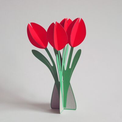 Tarjeta Pop Out Tulips