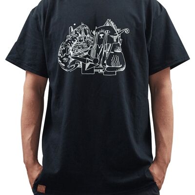 Willburn - Fellows - Vilho - Chats - Dans - La - Ville - Noir - T-shirt