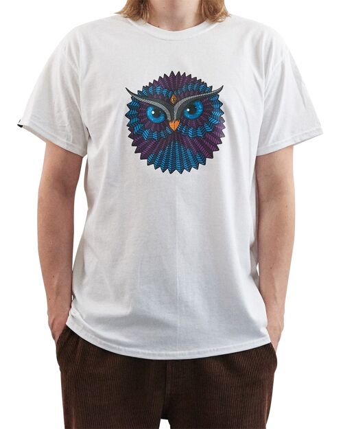 LaineK5 – Owl Two #1 - White - T-Shirt