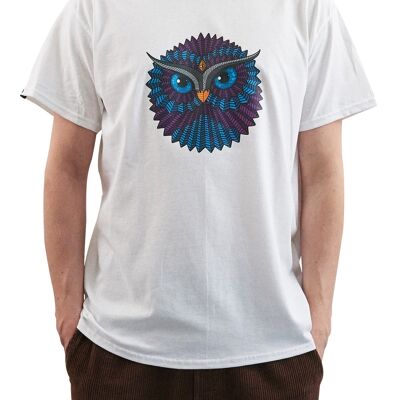 LaineK5 – Owl Two #1 - Blanco - Camiseta
