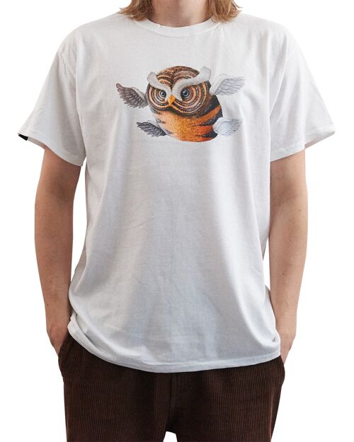 LaineK5 – Owl One #1 - White - T-Shirt