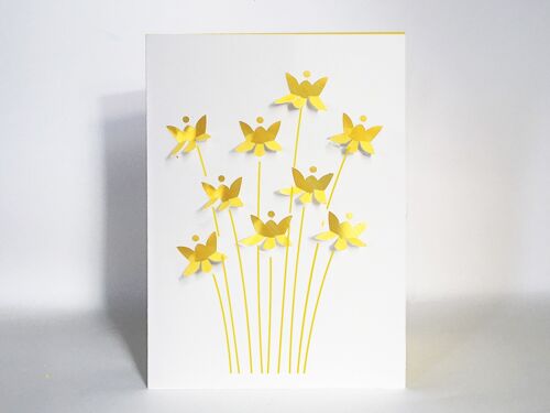 Fold Out Daffodil Card