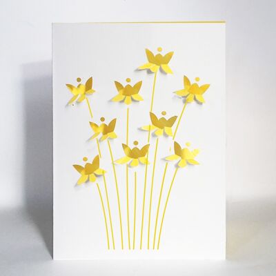 Fold Out Daffodil Card