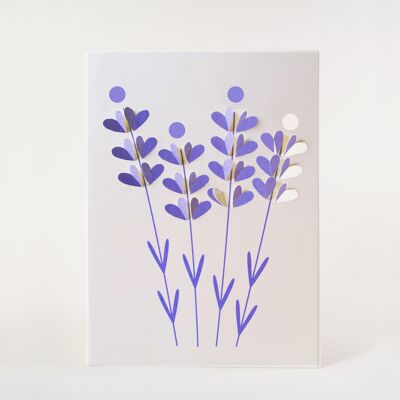 Fold Out Lavender Card