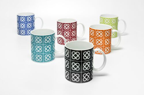 6 Mugs / Barcelona flower