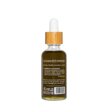Chanvre à coucher - Huile sèche de massage à l'huile de chanvre, ylang-ylang et palmarosa - Corps - Sensuelle, aphrodisiaque -  50 ml 3
