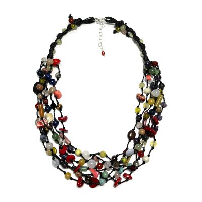 Ethnic Necklace Salvador Natural Stones