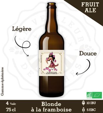 Le Veilleur de Bières bio - Patersbier blonde framboise 4% 75cl