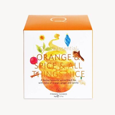 Orange & Spice & All Things Nice - 16 bolsitas de té piramidales