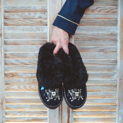 Zodiac Collection Sheepskin Slippers