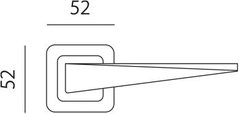 8842 Poignée rosace MAXIM finition nickel satiné. 2