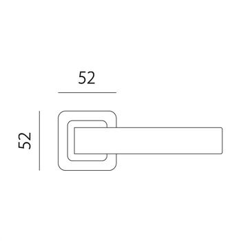 Poignée rosace 8853 CANELA finition graphite mat. 2