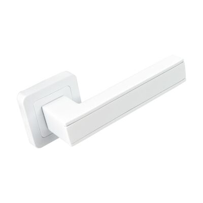 8855 CHAI rose handle with matte white finish.