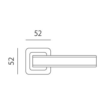 8855 CHAI poignée rosace finition nickel mat - blanc mat. 2