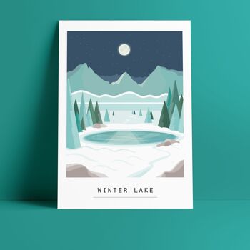Polacards - winter lake 1