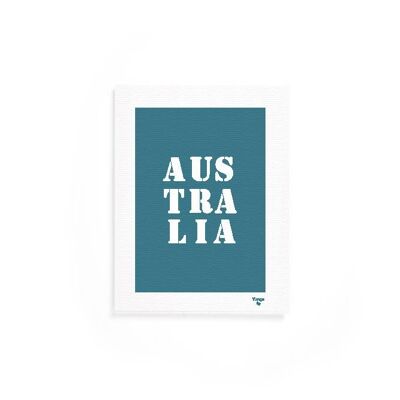 Blaues "Australien" -Plakat