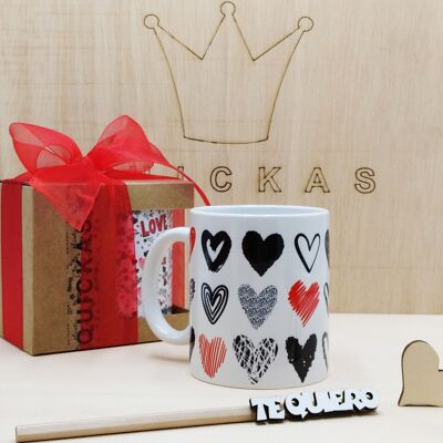 QKS LOVE HEARTS MUG